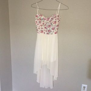 High Low Floral Event Dress Size Small